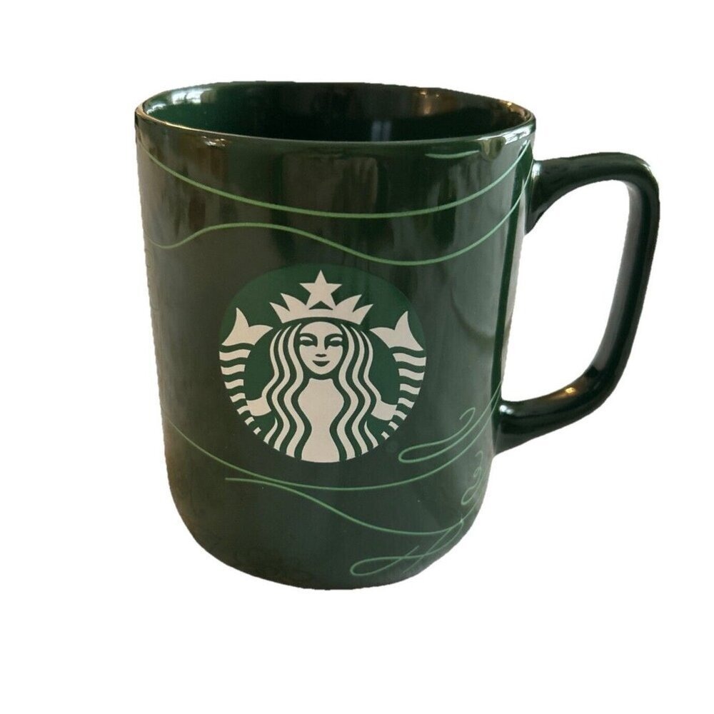 Starbucks Coffee Mug Cup 16oz Green Siren Logo Swirl 2020 AB04